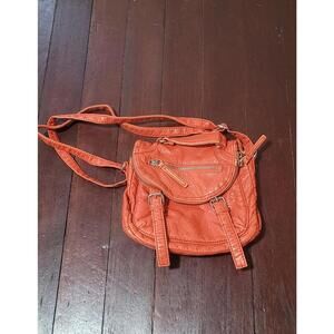 Retro GAL bright orange cargo style faux